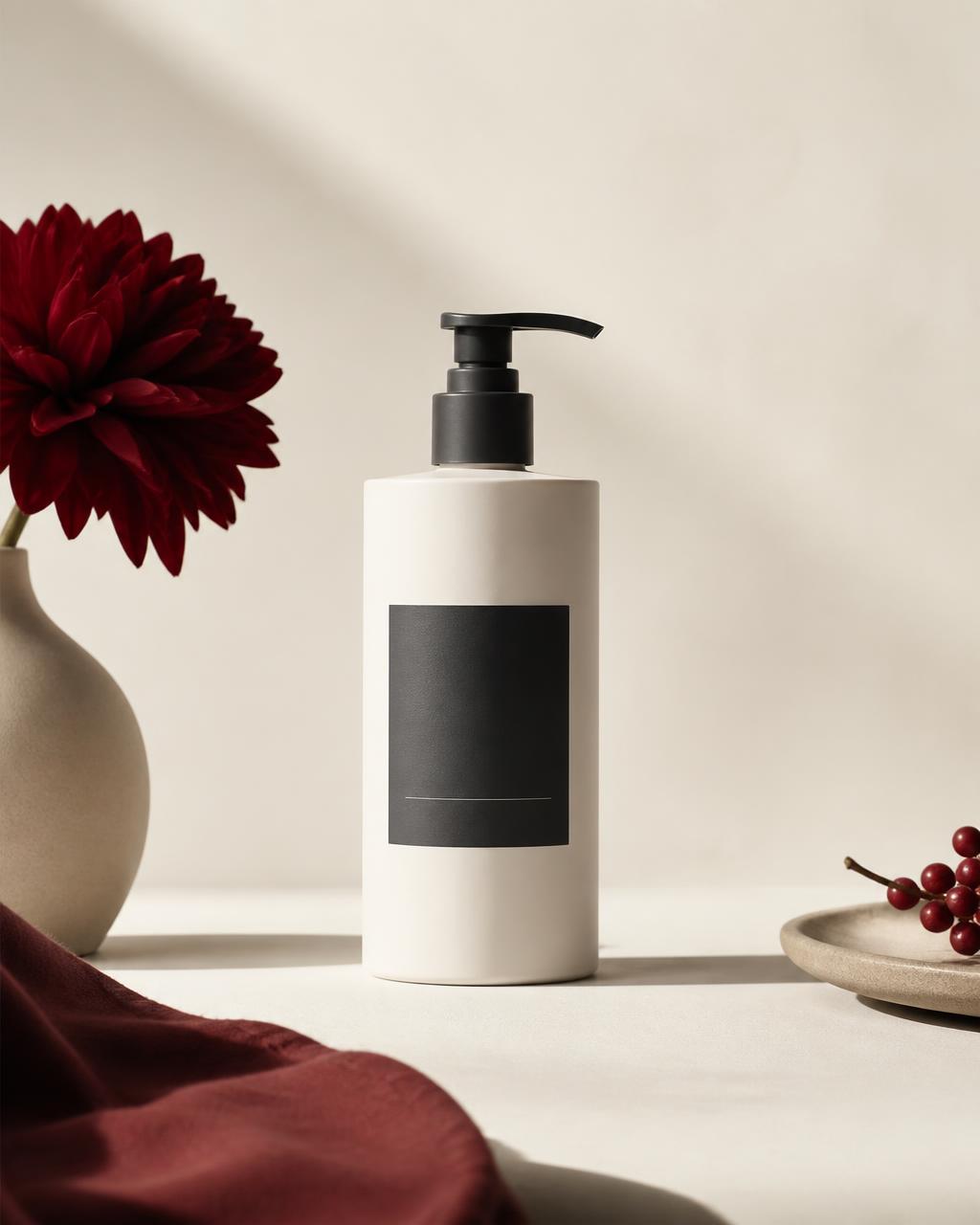 Rouge Reserve fragrance-infused goat milk lotion bottle